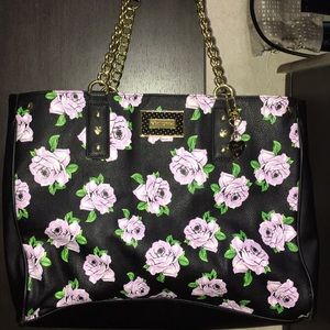Purple rose purse